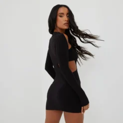 EGO Cut Out Racer Mini Bodycon Dress In Black -The Perla Dress Sales Store 09 03 22 ming8287 scaled