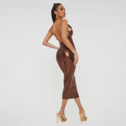 EGO Scooped Neck Open Back Detail Maxi Bodycon Dress In Bronze Metallic -The Perla Dress Sales Store 15 11 22 july25325 sq scaled