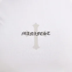 EGO Short Sleeve Ruched Front Detail Crucifix Print T-Shirt Dress In White -The Perla Dress Sales Store 18 04 23 jul85746 sq scaled