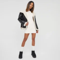 EGO Sleeveless Super Stretch Racer Mini Bodycon Dress In Cream -The Perla Dress Sales Store clh312 13 12 22 unya35110 s 5 2 scaled